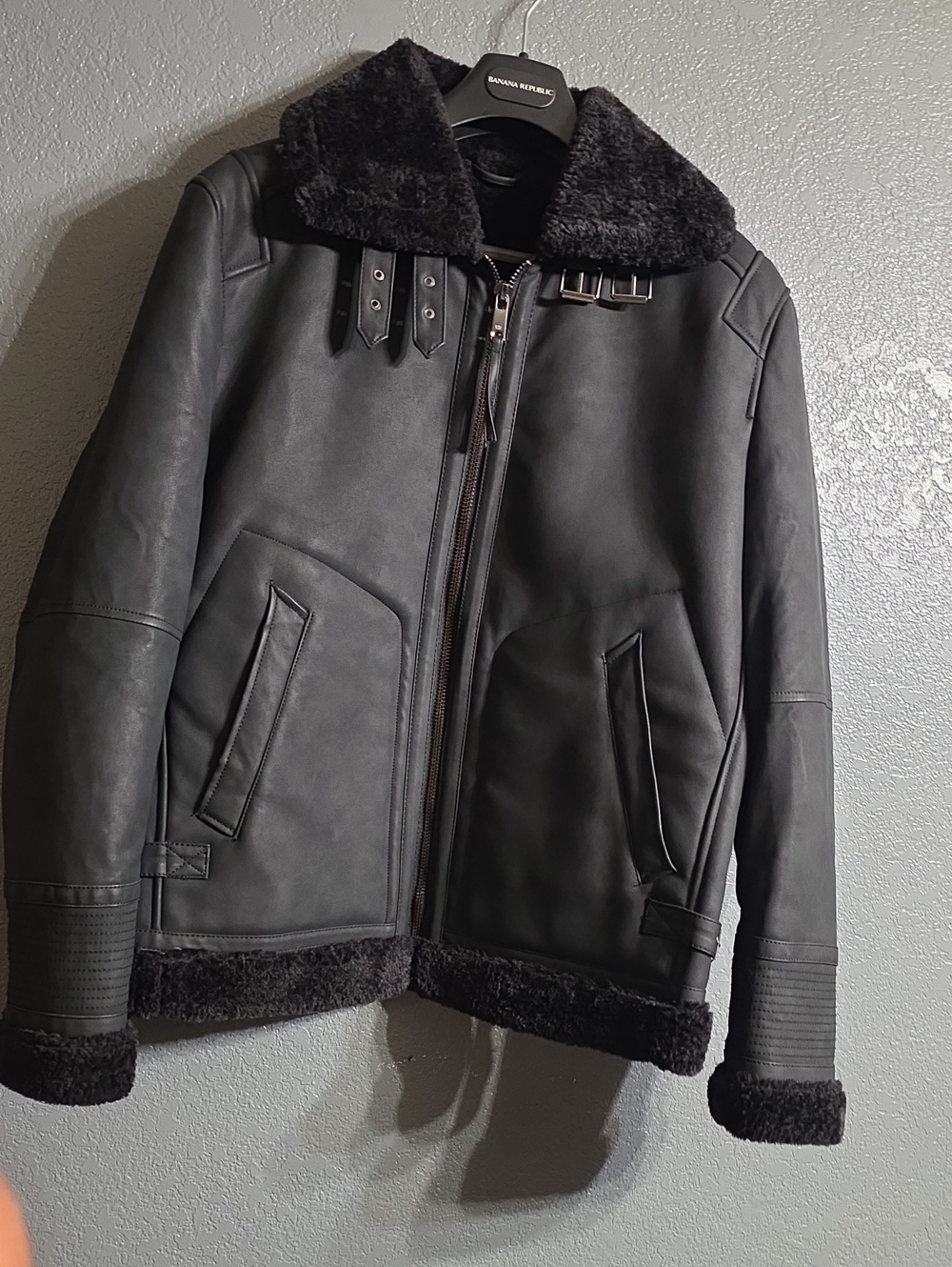 ZARA MAN Faux Bomber Jacket